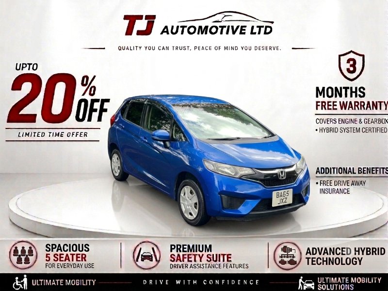2015 Honda Jazz Hatchback 1.5l automatic petrol hybrid 5 door